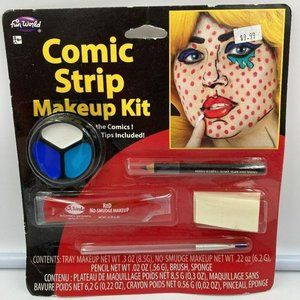 Fun World Comic Strip Make-Up Kit Halloween Costume Makeup